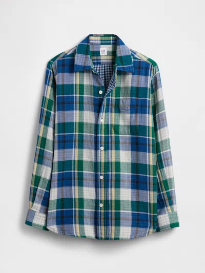 Gap Factory Kids Plaid Shirt In Multi