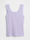Gap Factory Kids Pointelle Sweater Tank Top In Purple