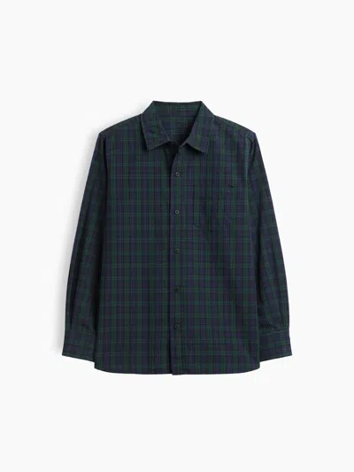 Gap Factory Kids Poplin Shirt In Blackwatch Plaid