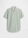 Gap Factory Kids Poplin Shirt In Green