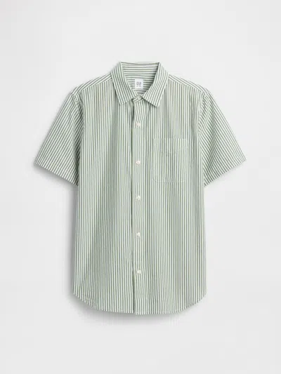 Gap Factory Kids Poplin Shirt In Green