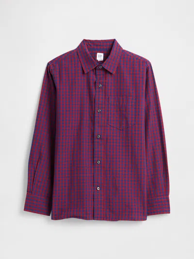 Gap Factory Kids Poplin Shirt In Multi