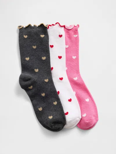 Gap Factory Kids Print Crew Socks (3-pack) In Multi