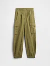 Gap Factory Kids Pull-on Cargo Parachute Pants In Green