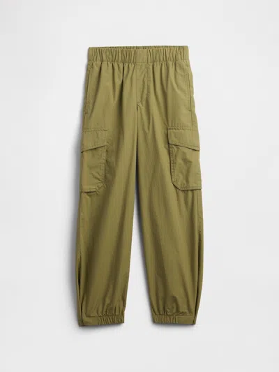 Gap Factory Kids Pull-on Cargo Parachute Pants In Green