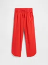 Gap Factory Kids Pull-on Linen-blend Pants In Orange