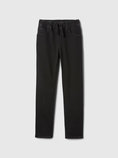 Gap Factory Kids Pull-on Original Straight Sweatpant Jeans In Black