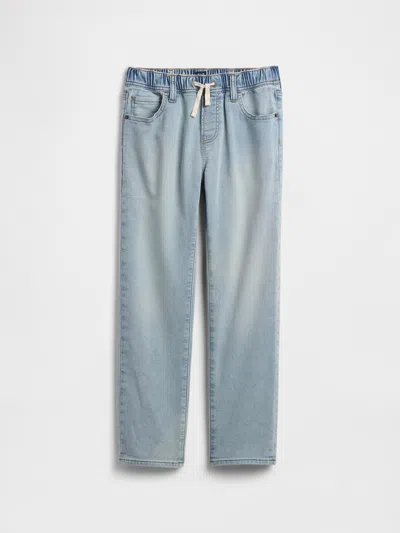 Gap Factory Kids Pull-on Original Straight Sweatpant Jeans In Blue