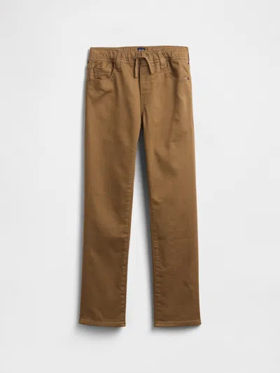 Gap Factory Kids Pull-on Original Straight Sweatpants Jeans In Brown