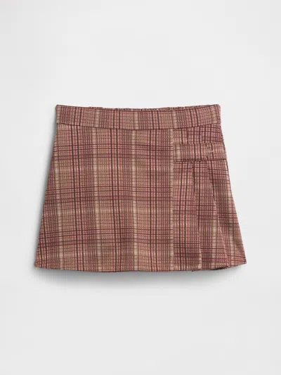 Gap Factory Kids Pull-on Pleated Skort In Brown