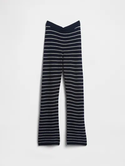 Gap Factory Kids Pull-on Stripe Sweater Leggings In Blue