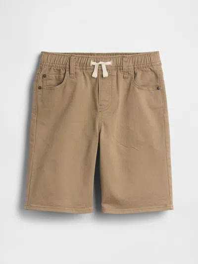 Gap Factory Kids Pull-on Loose Denim Shorts In Brown