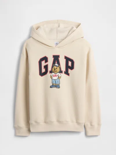 Gap Factory Kids Relaxed Brannan Bear Gap Logo Hoodie In Neutral