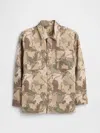 Gap Factory Kids Relaxed Camo Shirt Jacket In Multi