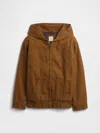 Gap Factory Kids Relaxed Canvas Utility Jacket In Brown