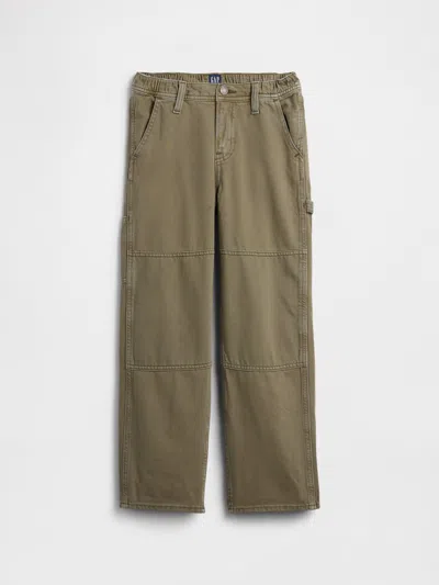 Gap Factory Kids Relaxed Carpenter Jeans In Brown
