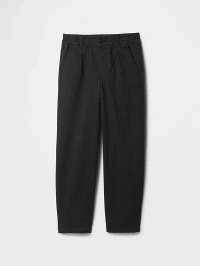 Gap Factory Kids Relaxed Chino Pants In Black