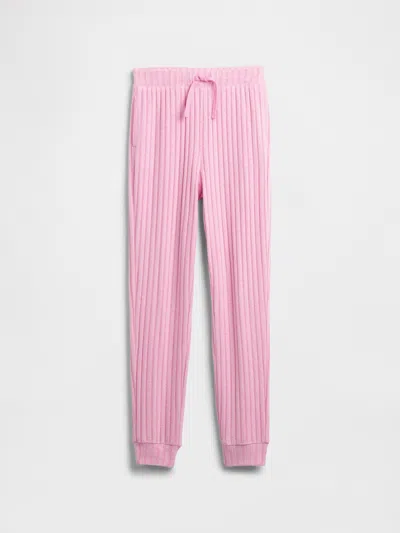 Gap Factory Kids Relaxed Cozy-rib Joggers In Pink