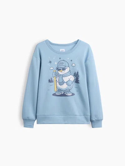Gap Factory Kids Relaxed Crewneck Sweatshirt In Snowman