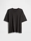 Gap Factory Kids Relaxed Crewneck T-shirt In Black