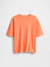 Gap Factory Kids Relaxed Crewneck T-shirt In Orange