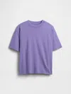 Gap Factory Kids Relaxed Crewneck T-shirt In Purple