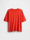 Gap Factory Kids Relaxed Crewneck T-shirt In Red