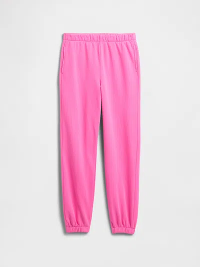 Gap Factory Kids Relaxed Fleece Joggers In Pink