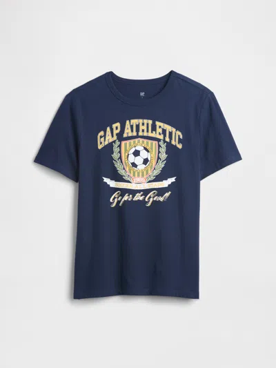 Gap Factory Kids Relaxed Gap Graphic T-shirt In Blue