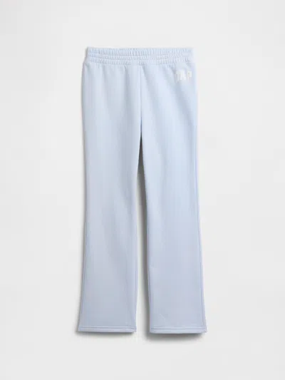 Gap Factory Kids Relaxed Gap Logo Bootcut Joggers In Blue