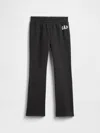 Gap Factory Kids Relaxed Gap Logo Bootcut Sweatpants In Black