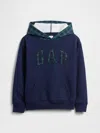 Gap Factory Kids Relaxed Gap Logo Hoodie In Blue