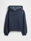Gap Factory Kids Relaxed Gap Logo Hoodie In Blue