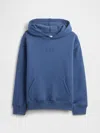 Gap Factory Kids Relaxed Gap Logo Hoodie In Blue