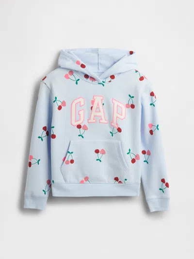 Gap Factory Kids Relaxed Gap Logo Hoodie In Blue
