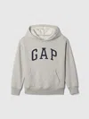 Gap Factory Kids Relaxed Gap Logo Hoodie In Gray