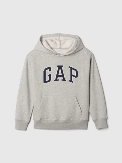 Gap Factory Kids Relaxed Gap Logo Hoodie In Gray