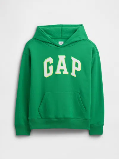 Gap Factory Kids Relaxed Gap Logo Hoodie In Green