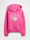 Gap Factory Kids Relaxed Gap Logo Hoodie In Pink