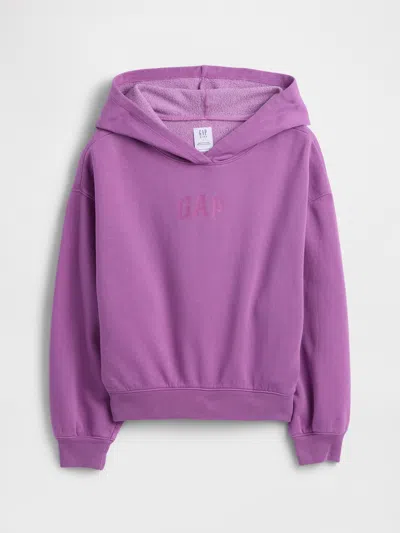 Gap Factory Kids Relaxed Gap Logo Hoodie In Purple