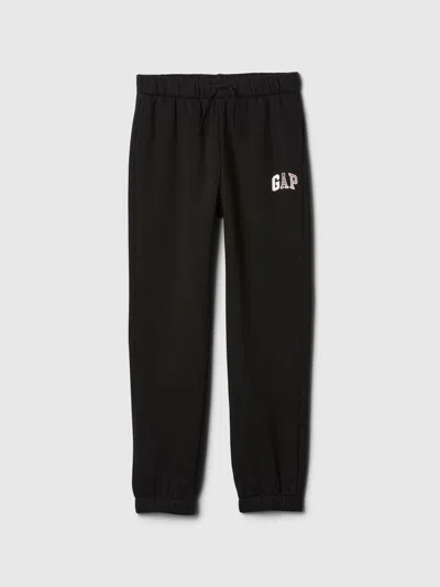 Gap Factory Kids Relaxed Gap Logo Joggers In Black