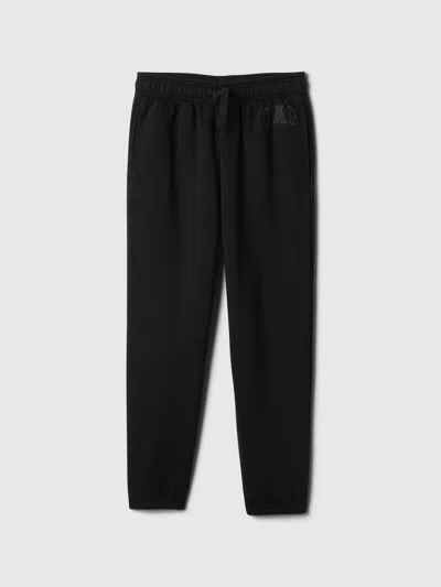 Gap Factory Kids Relaxed Gap Logo Joggers In Black