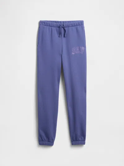 Gap Factory Kids Relaxed Gap Logo Joggers In Blue