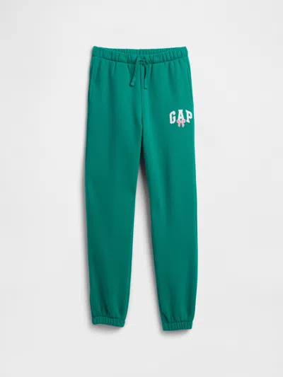 Gap Factory Kids Relaxed Gap Logo Joggers In Green