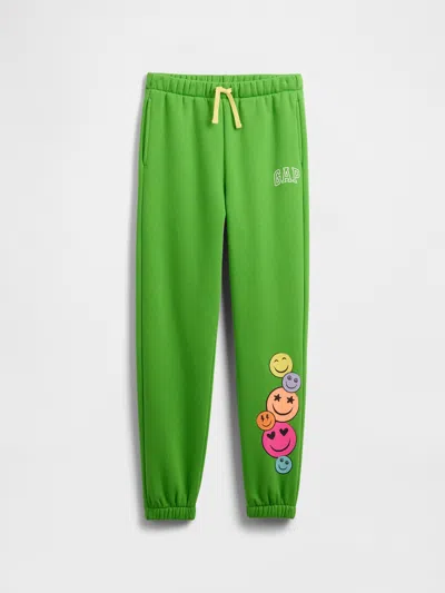 Gap Factory Kids Relaxed Gap Logo Joggers In Green