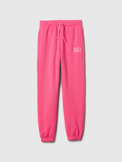 Gap Factory Kids Relaxed Gap Logo Joggers In Pink