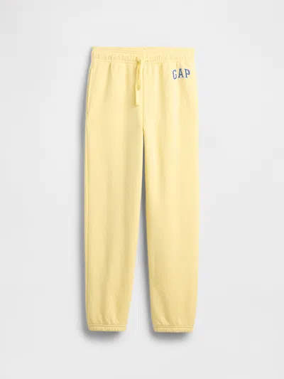 Gap Factory Kids Relaxed Gap Logo Joggers In Yellow