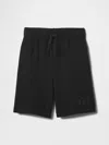 Gap Factory Kids Relaxed Gap Logo Pull-on Shorts In Black