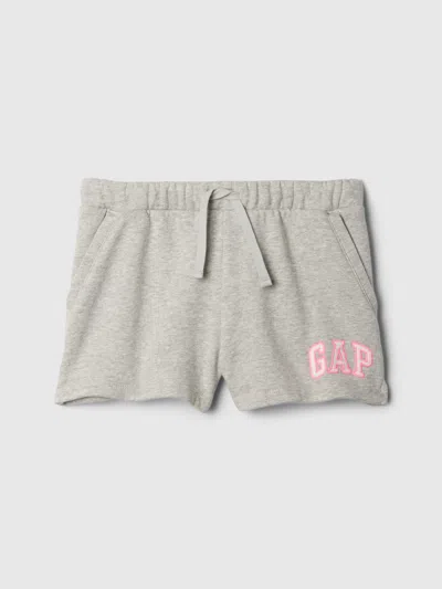 Gap Factory Kids Relaxed Gap Logo Pull-on Shorts In Gray