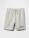 Gap Factory Kids Relaxed Gap Logo Pull-on Shorts In Gray